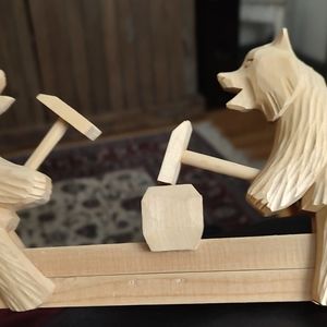 Vintage Russian Carved Toy